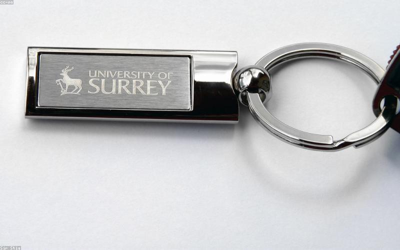 Engraved metal keychains